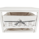 Komód, 3 fiókos, régi fehér, RUBY 3