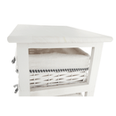 Komód, 3 fiókos, régi fehér, RUBY 3