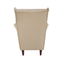 Füles fotel, arany-bézs/dió, RUFINO 3 NEW