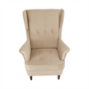 Füles fotel, arany-bézs/dió, RUFINO 3 NEW