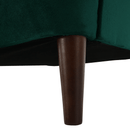 Füles fotel, zöld/dió, RUFINO 3 NEW