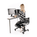 Ergonómikus térdeplőülés, szürkésbarna Taupe/fekete, RUFUS