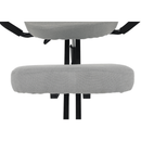 Ergonómikus térdeplőülés, szürkésbarna Taupe/fekete, RUFUS