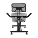 Ergonómikus térdeplőülés, szürkésbarna Taupe/fekete, RUFUS