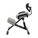 Ergonómikus térdeplőülés, szürkésbarna Taupe/fekete, RUFUS