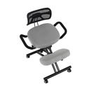 Ergonómikus térdeplőülés, szürkésbarna Taupe/fekete, RUFUS