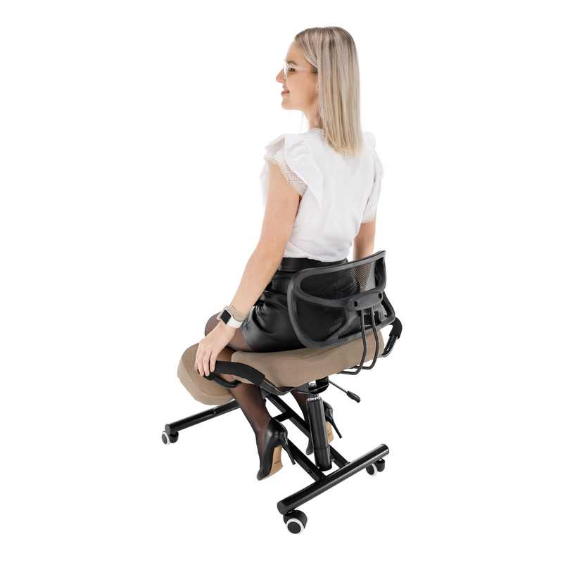 Ergonomikus zsámoly, bézs/fekete, RUFUS