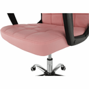 Irodai szék, rózsaszín textilbőr RULIS