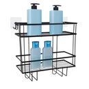 Fürdőszobai rendszerező, fekete, SABRINA