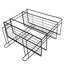 Fürdőszobai rendszerező, fekete, SABRINA