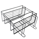 Fürdőszobai rendszerező, fekete, SABRINA