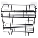 Fürdőszobai rendszerező, fekete, SABRINA