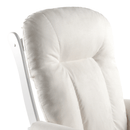 Hintaszék lábtartóval, fehér/krém, SAFORD
