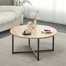 Két dohányzóasztal szett, sonoma tölgy/fekete, KASTLER NEW TYP 1