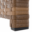 Kerti rattan szett, szürkésbarna/világosbarna, SAGIR