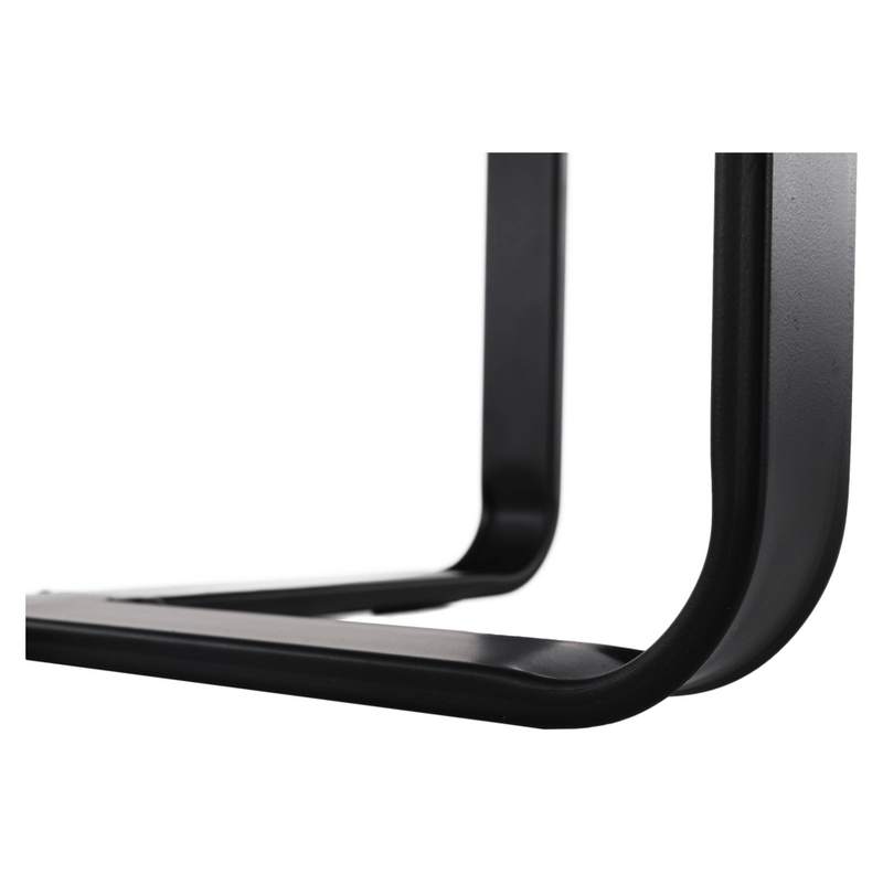 Dohányzóasztal, fehér márvány/fekete érc, SALINO