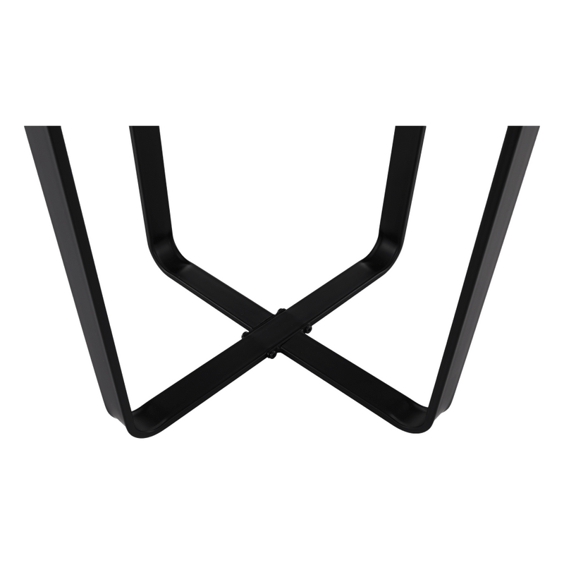 Dohányzóasztal, fehér márvány/fekete érc, SALINO