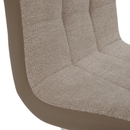 Étkezőszék, bézs/króm, SALOMA NEW