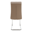 Étkezőszék, bézs/króm, SALOMA NEW