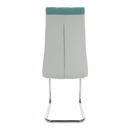 Étkezőszék, mentol/szürke/króm, SALOMA NEW