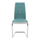 Étkezőszék, mentol/szürke/króm, SALOMA NEW