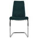 Étkezőszék, smaragd Velvet szövet/króm, SALOMA NEW