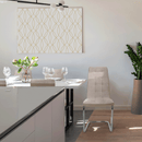 Étkezőszék, bézs/króm, SALOMA NEW