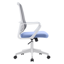 Irodai szék, neomint-világoskék/szürke/fehér, SALOMO TYP 1