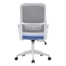 Irodai szék, neomint-világoskék/szürke/fehér, SALOMO TYP 1