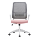Irodai szék, rózsaszín/szürke/fehér, SALOMO TYP 1