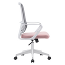 Irodai szék, rózsaszín/szürke/fehér, SALOMO TYP 1