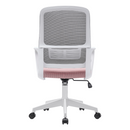 Irodai szék, rózsaszín/szürke/fehér, SALOMO TYP 1