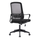 Irodai szék, szürke/fekete, SALOMO TYP 3