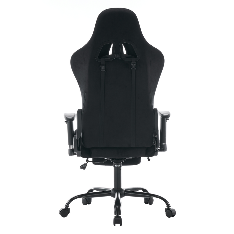 Irodai/gamer szék, fekete Velvet szövet, SALOP