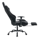 Irodai/gamer szék, fekete Velvet szövet, SALOP