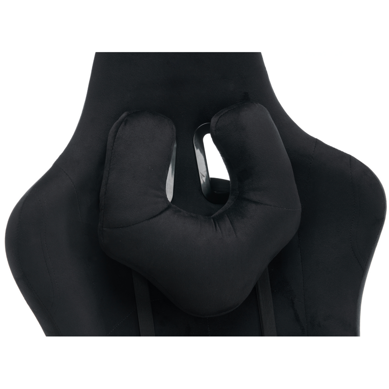 Irodai/gamer szék, fekete Velvet szövet, SALOP