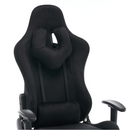 Irodai/gamer szék, fekete Velvet szövet, teherbírás 150 kg, SALOP