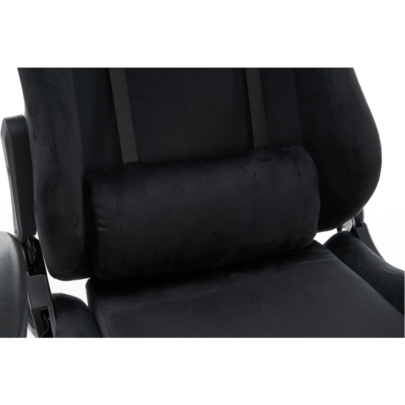 Irodai/gamer szék, fekete Velvet szövet, SALOP