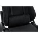 Irodai/gamer szék, fekete Velvet szövet, teherbírás 150 kg, SALOP
