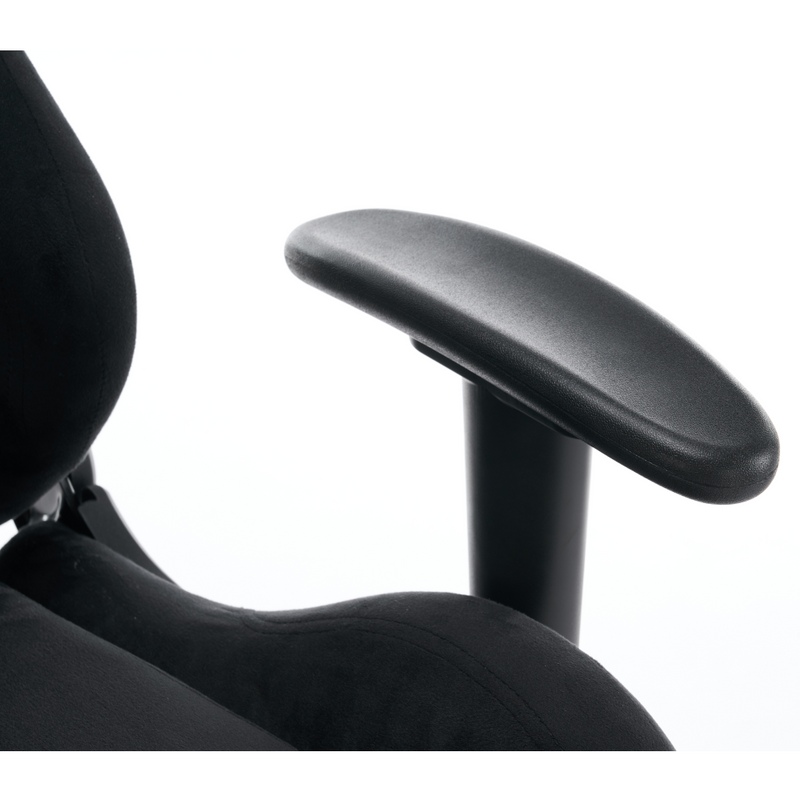 Irodai/gamer szék, fekete Velvet szövet, SALOP