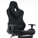 Irodai/gamer szék, fekete Velvet szövet, teherbírás 150 kg, SALOP