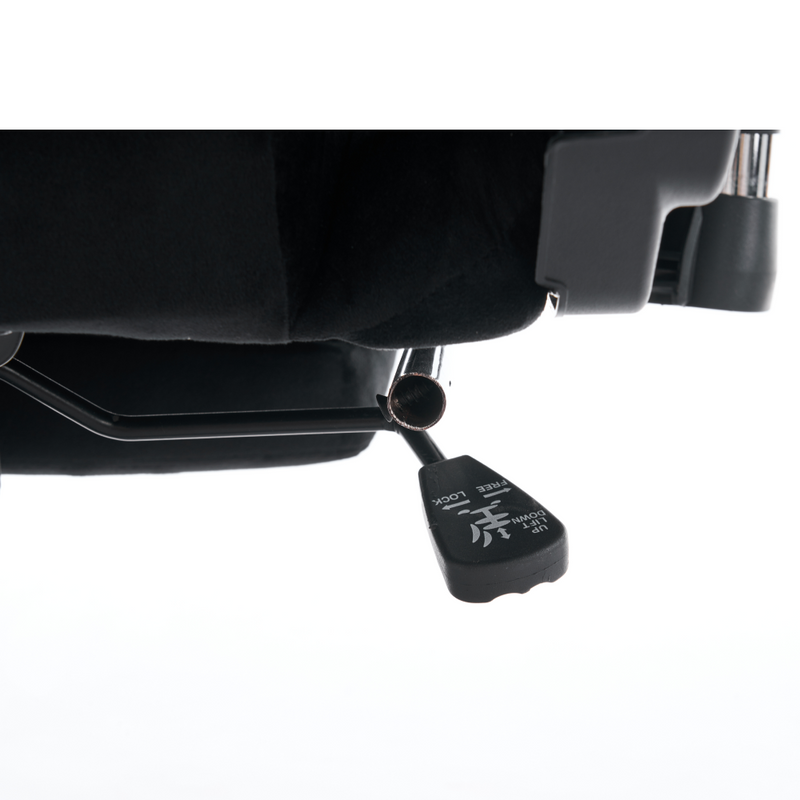 Irodai/gamer szék, fekete Velvet szövet, SALOP