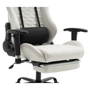 Irodai/gamer szék, fehér/fekete, PAPIBAS