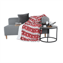 Kétoldalas bárány takaró, téli minta, 150x200, SAMANTE