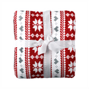 Kétoldalas bárány takaró, téli minta, 150x200, SAMANTE