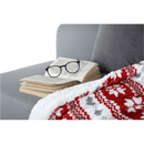 Kétoldalas bárány takaró, téli minta, 150x200, SAMANTE