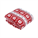 Kétoldalas bárány takaró, téli minta, 150x200, SAMANTE