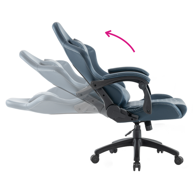 Irodai/gamer szék, kék, SAMIE