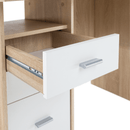 Számítógépasztal, sonoma tölgyfa, SAMSON NEW