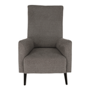 Füles fotel, szürke/fekete, SAMY